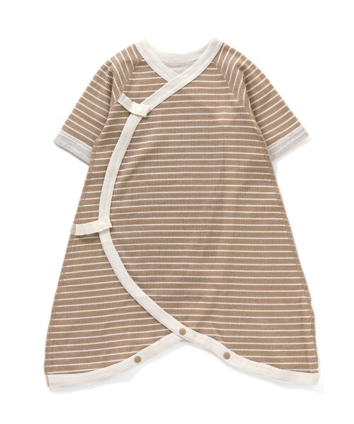 apres les cours（アプレレクール）の「リブコンビ肌着（肌着・キッズ・オフホワイト/サックスブルー/ピンク/アイボリー/その他2/キナリ・70/60）」の6枚目の写真