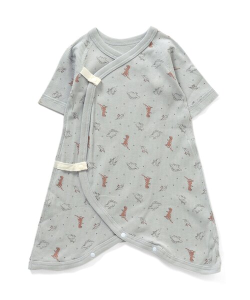 apres les cours（アプレレクール）の「リブコンビ肌着（肌着・キッズ・オフホワイト/サックスブルー/ピンク/アイボリー/その他2/キナリ・70/60）」の2枚目の写真