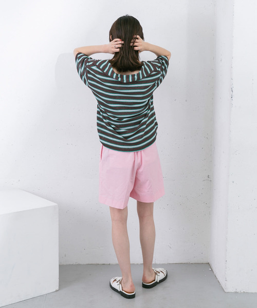 セール】Vネックボーダープルオーバー（Tシャツ/カットソー）｜KBF