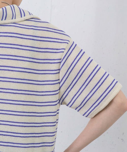 セール】Vネックボーダープルオーバー（Tシャツ/カットソー）｜KBF