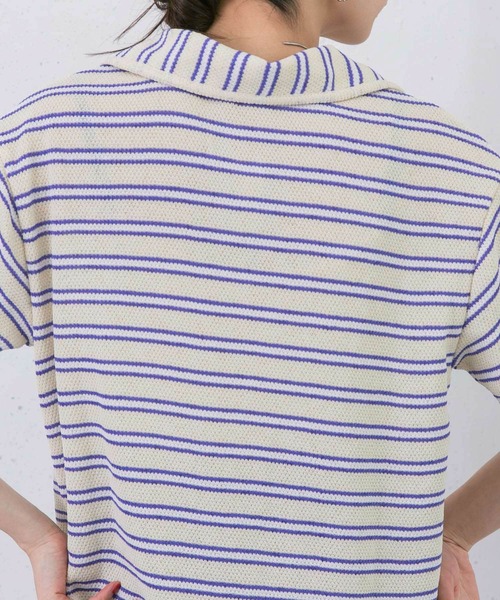 セール】Vネックボーダープルオーバー（Tシャツ/カットソー）｜KBF