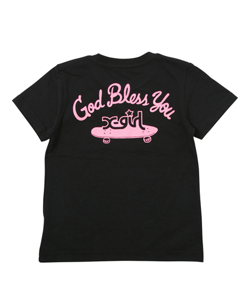 X-girl Stages(エックスガールステージス)の「【VERY(ベリー)5月号掲載商品】S/S TEE GOD BLESS YOU (4T~7T)(Tシャツ/カットソー・キッズ・ホワイト/ブラック/ネイビー・4T/5T/6T/7T)」の7枚目の写真