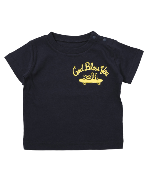 X-girl Stages(エックスガールステージス)の「【VERY(ベリー)5月号掲載商品】S/S TEE GOD BLESS YOU (4T~7T)(Tシャツ/カットソー・キッズ・ホワイト/ブラック/ネイビー・4T/5T/6T/7T)」の8枚目の写真