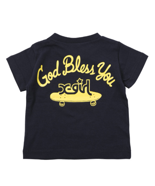 X-girl Stages(エックスガールステージス)の「【VERY(ベリー)5月号掲載商品】S/S TEE GOD BLESS YOU (4T~7T)(Tシャツ/カットソー・キッズ・ホワイト/ブラック/ネイビー・4T/5T/6T/7T)」の9枚目の写真