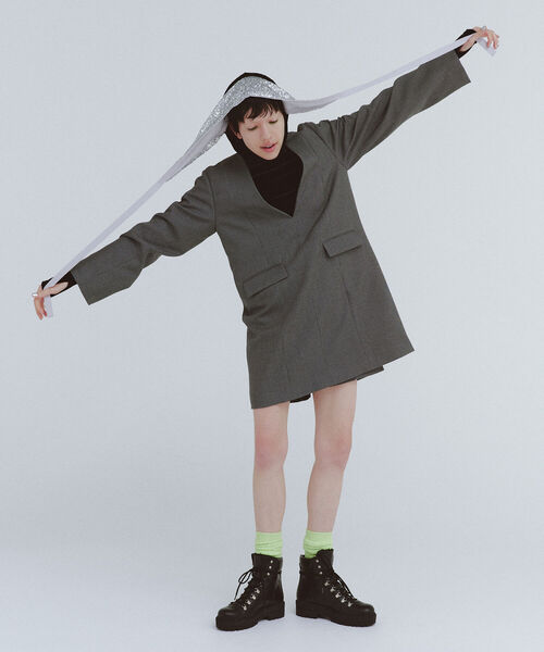 Ray BEAMS（レイビームス）の「Ray BEAMS / ラップ スパンコール カーチフ（その他小物・レディース・ブラック/シルバー・ONE SIZE）」の13枚目の写真