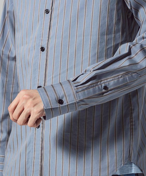 VIKTOR&ROLF(ヴィクター&ロルフ)の「VIKTOR&ROLF(ヴィクター&ロルフ)ストライプロゴシャツ/STRIPED LOGO SHIRT(シャツ/ブラウス・メンズ・ライトブルー・46/48/50)」の9枚目の写真