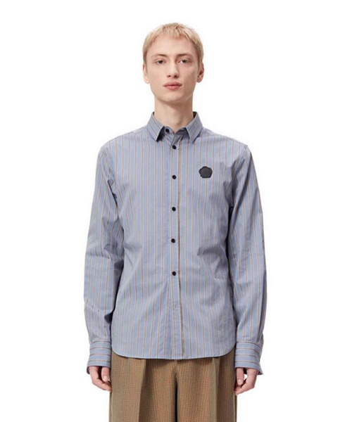 VIKTOR&ROLF(ヴィクター&ロルフ)の「VIKTOR&ROLF(ヴィクター&ロルフ)ストライプロゴシャツ/STRIPED LOGO SHIRT(シャツ/ブラウス・メンズ・ライトブルー・46/48/50)」の5枚目の写真
