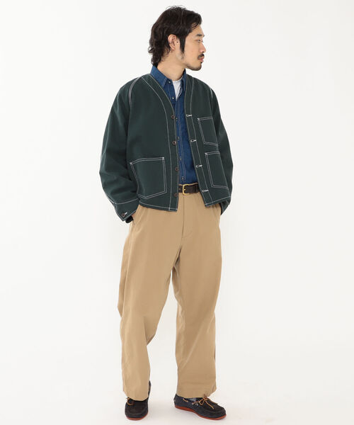 BEAMS PLUS(ビームスプラス)の「BEAMS PLUS / コットン キャンバス エンジニア ジャケット(ブルゾン・メンズ・グリーン/ブラウン/チャコールグレー・XL/S/M/L)」の9枚目の写真