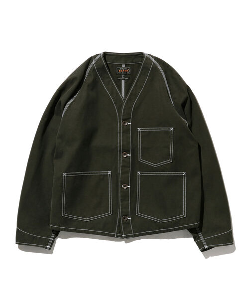 BEAMS PLUS(ビームスプラス)の「BEAMS PLUS / コットン キャンバス エンジニア ジャケット(ブルゾン・メンズ・グリーン/ブラウン/チャコールグレー・XL/S/M/L)」の12枚目の写真