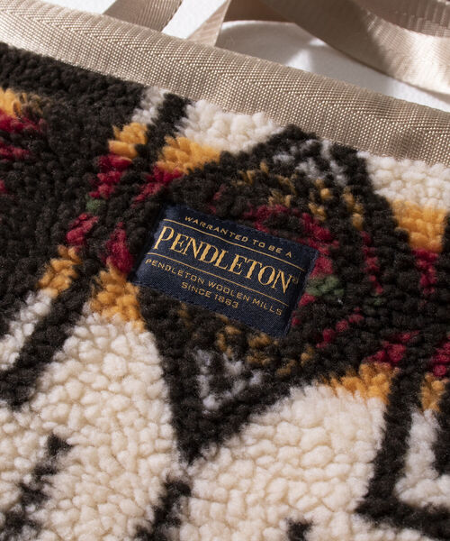 PENDLETON（ペンドルトン）の「【PENDLETON/ペンドルトン】別注HARDING ボアミニトート フリース（トートバッグ・メンズ・ホワイト系その他/ブラック系その他/ベージュ系その他・FREE）」の4枚目の写真