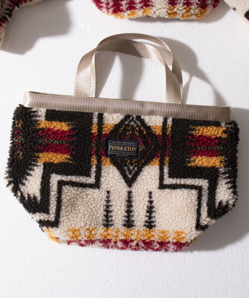 PENDLETON（ペンドルトン）の「【PENDLETON/ペンドルトン】別注HARDING ボアミニトート フリース（トートバッグ・メンズ・ホワイト系その他/ブラック系その他/ベージュ系その他・FREE）」の6枚目の写真