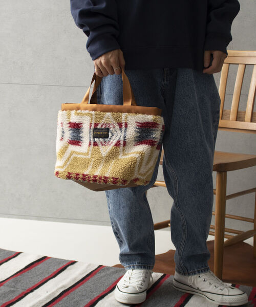 PENDLETON（ペンドルトン）の「【PENDLETON/ペンドルトン】別注HARDING ボアミニトート フリース（トートバッグ・メンズ・ホワイト系その他/ブラック系その他/ベージュ系その他・FREE）」の11枚目の写真