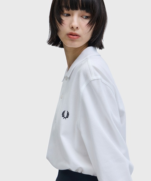フレッドペリー 長袖ポロシャツ　M6006 Mサイズ FRED PERRY（フレッドペリー） ポロシャツ 長袖 メンズ M6006 プレーン