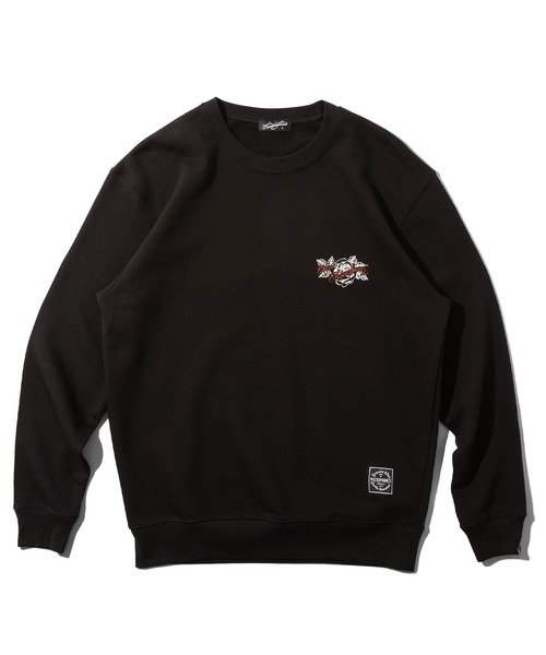 NineMicrophones（ナインマイクロフォンズ）の「SWEAT-Rose-（スウェット・メンズ・ホワイト/ブラック・MEDIUM/LARGE/X-LARGE/SMALL）」の5枚目の写真