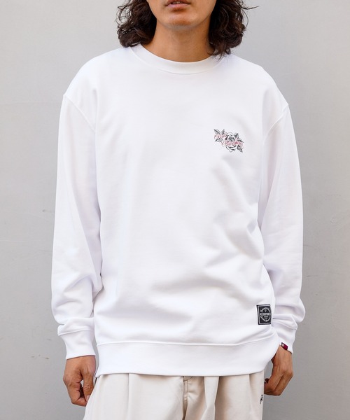 NineMicrophones（ナインマイクロフォンズ）の「SWEAT-Rose-（スウェット・メンズ・ホワイト/ブラック・MEDIUM/LARGE/X-LARGE/SMALL）」の7枚目の写真