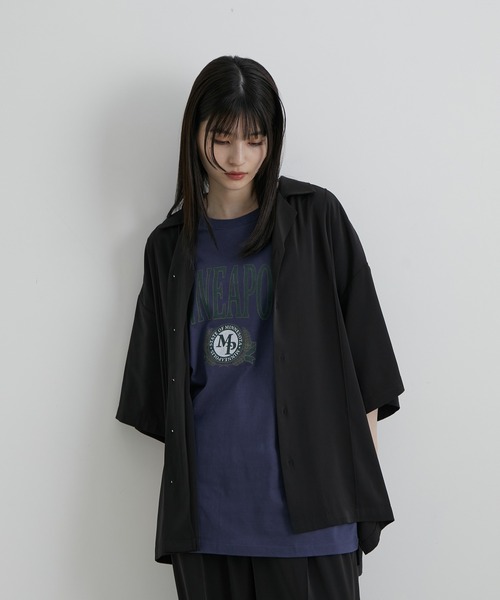 JUNRED(ジュンレッド)の「スローテックピンタックルーズシャツ(シャツ/ブラウス・メンズ・ブラック/ベージュ系その他/グリーン系その他・S/M/L)」の16枚目の写真