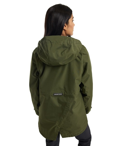 BURTON(バートン)の「防水 速乾 Veridry 2L レインジャケット(マウンテンパーカー・レディース・ブラック/カーキ・S/M)」の15枚目の写真