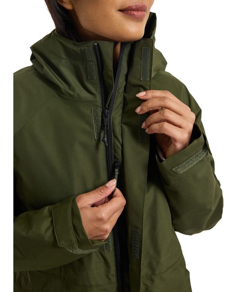 BURTON(バートン)の「防水 速乾 Veridry 2L レインジャケット(マウンテンパーカー・レディース・ブラック/カーキ・S/M)」の17枚目の写真