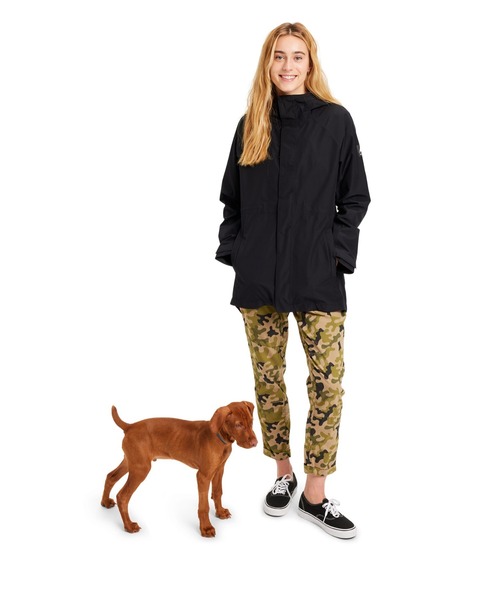 BURTON(バートン)の「防水 速乾 Veridry 2L レインジャケット(マウンテンパーカー・レディース・ブラック/カーキ・S/M)」の5枚目の写真