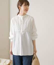 URBAN RESEARCH Sonny Label | スタンドフリルカラーコットンタックドレスシャツ(シャツ/ブラウス)