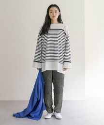 PUAL CE CIN | 【Du noir】ドット柄パンツ(その他パンツ)