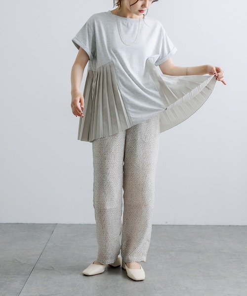 PUAL CE CIN（ピュアルセシン）の「【Du noir】ドット柄パンツ（その他パンツ・レディース・ブラック/アイボリー・FREE）」の6枚目の写真