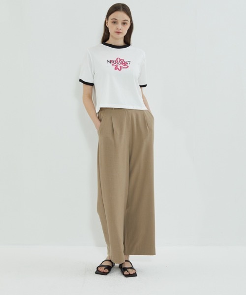 manavis7(マナビスセブン)の「【MANAVIS7 】クローバー カラーリングラインティーシャツ / Clover Coloring Line T-shirt(Tシャツ/カットソー・レディース・ホワイト/ブラック・FREE)」の4枚目の写真