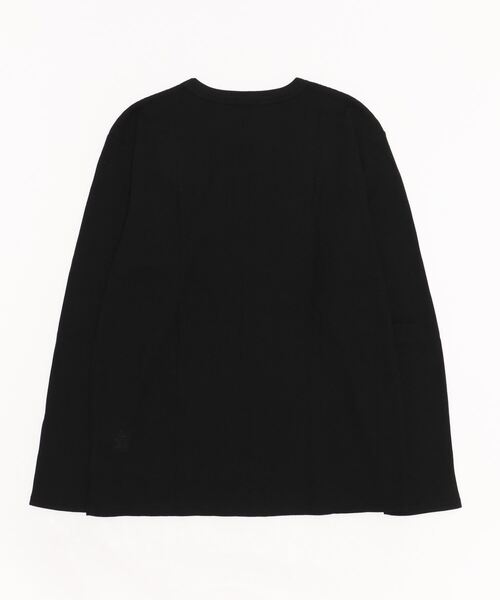 NAVY（ネイビー）の「無地ワッフルクルーネックロングスリーブTシャツ（Tシャツ/カットソー・メンズ・ホワイト/ブラック/ネイビー/グレー/カーキ・XL/XXL/S/L/M）」の16枚目の写真