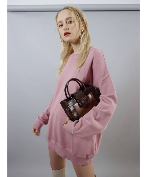 EVRIS（エヴリス）の「バイカラーステッチショルダーバッグ（ショルダーバッグ・レディース・グリーン/ブラウン/ブラック・FREE）」の11枚目の写真