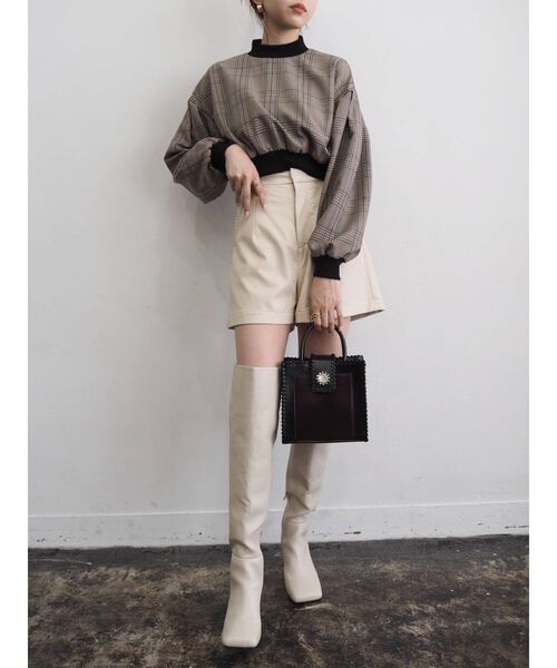 EVRIS（エヴリス）の「バイカラーステッチショルダーバッグ（ショルダーバッグ・レディース・グリーン/ブラウン/ブラック・FREE）」の16枚目の写真