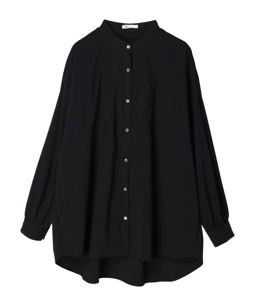 CRAFT STANDARD BOUTIQUE(クラフトスタンダードブティック)の「レーヨンデシン シャツチュニック *(シャツ/ブラウス・レディース・マスタード/キャメル/オフホワイト/ブラック・FREE)」の5枚目の写真