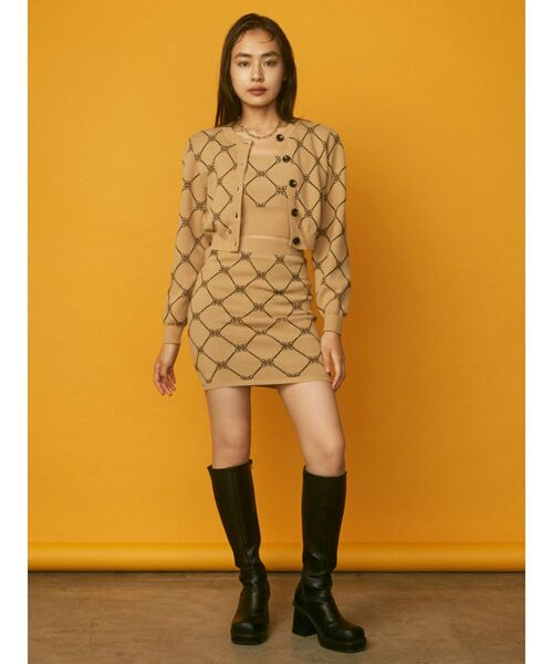 EMODA(エモダ)の「ジャガードミニスカート(スカート・レディース・その他1/その他・FREE)」の4枚目の写真