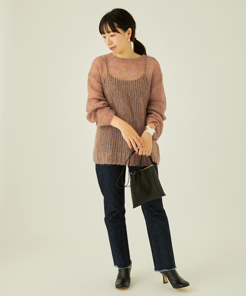 journal standard L'essage（ジャーナルスタンダードレサージュ）の「モヘヤMIXビッグプルオーバー（ニット/セーター・レディース・モスグリーン/ウッド・FREE）」の3枚目の写真