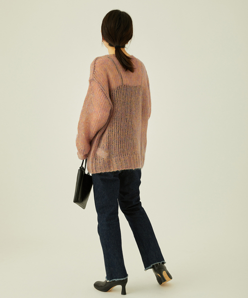 journal standard L'essage（ジャーナルスタンダードレサージュ）の「モヘヤMIXビッグプルオーバー（ニット/セーター・レディース・モスグリーン/ウッド・FREE）」の5枚目の写真