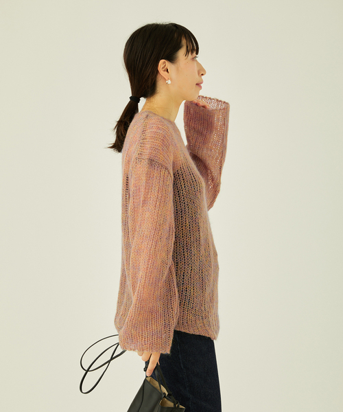 journal standard L'essage（ジャーナルスタンダードレサージュ）の「モヘヤMIXビッグプルオーバー（ニット/セーター・レディース・モスグリーン/ウッド・FREE）」の6枚目の写真