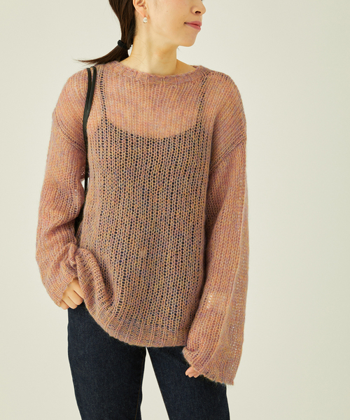 journal standard L'essage（ジャーナルスタンダードレサージュ）の「モヘヤMIXビッグプルオーバー（ニット/セーター・レディース・モスグリーン/ウッド・FREE）」の8枚目の写真