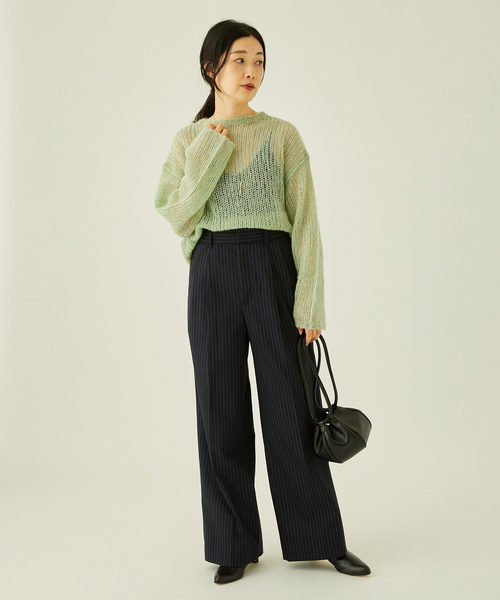 journal standard L'essage（ジャーナルスタンダードレサージュ）の「モヘヤMIXビッグプルオーバー（ニット/セーター・レディース・モスグリーン/ウッド・FREE）」の9枚目の写真