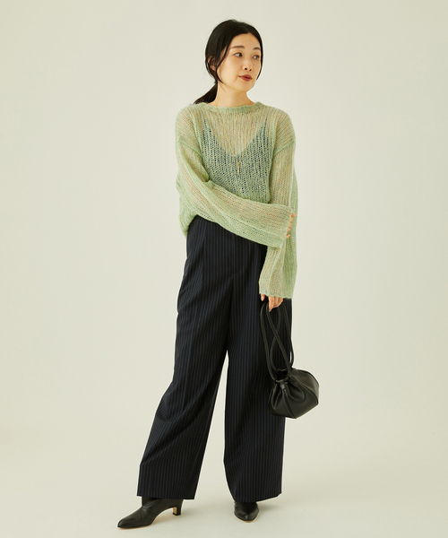 journal standard L'essage（ジャーナルスタンダードレサージュ）の「モヘヤMIXビッグプルオーバー（ニット/セーター・レディース・モスグリーン/ウッド・FREE）」の10枚目の写真