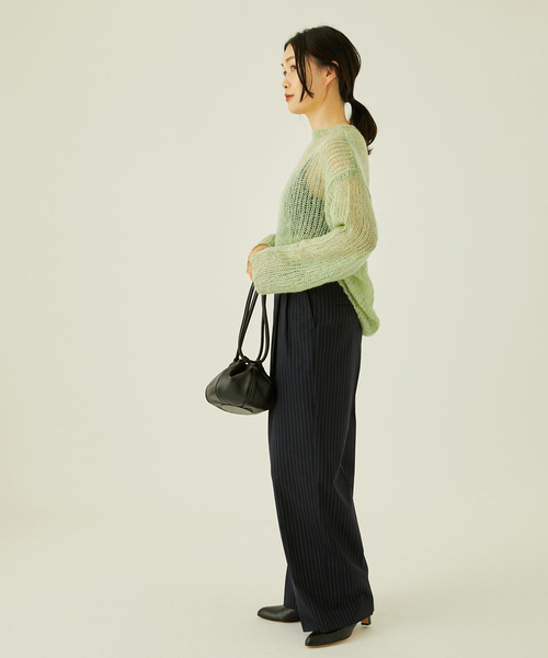journal standard L'essage（ジャーナルスタンダードレサージュ）の「モヘヤMIXビッグプルオーバー（ニット/セーター・レディース・モスグリーン/ウッド・FREE）」の11枚目の写真