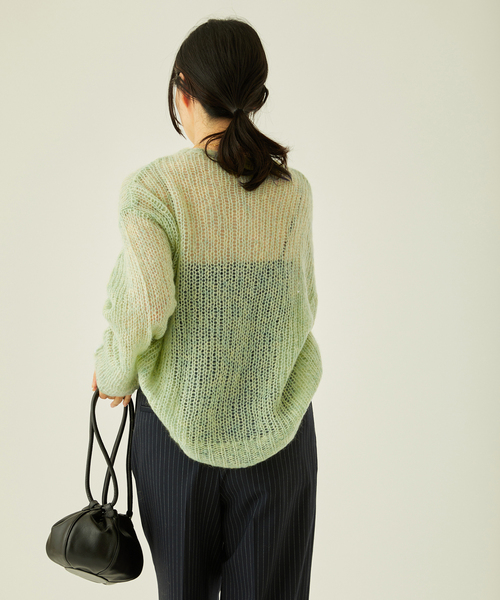 journal standard L'essage（ジャーナルスタンダードレサージュ）の「モヘヤMIXビッグプルオーバー（ニット/セーター・レディース・モスグリーン/ウッド・FREE）」の15枚目の写真