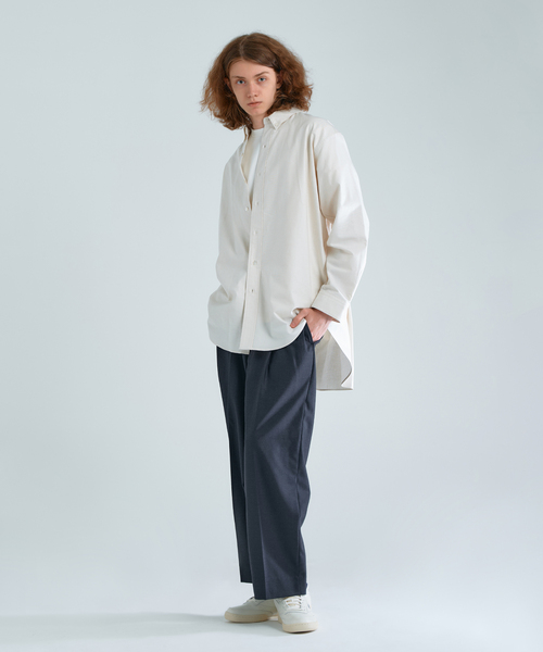 417 EDIFICE（フォーワンセブンエディフィス）の「【allery / アレリ―】 オックスフォードシャツ（シャツ/ブラウス・メンズ・ホワイト/ベージュ/ブルー・LARGE/MEDIUM/SMALL/X-LARGE）」の5枚目の写真