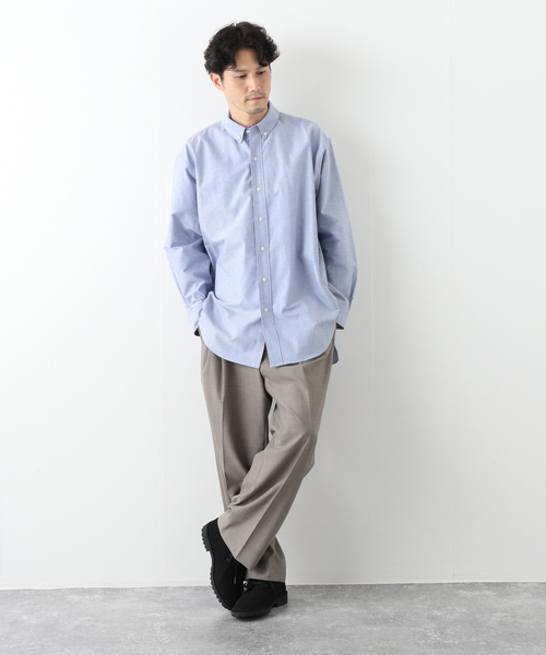 417 EDIFICE（フォーワンセブンエディフィス）の「【allery / アレリ―】 オックスフォードシャツ（シャツ/ブラウス・メンズ・ホワイト/ベージュ/ブルー・LARGE/MEDIUM/SMALL/X-LARGE）」の8枚目の写真