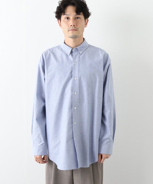 417 EDIFICE（フォーワンセブンエディフィス）の「【allery / アレリ―】 オックスフォードシャツ（シャツ/ブラウス・メンズ・ホワイト/ベージュ/ブルー・LARGE/MEDIUM/SMALL/X-LARGE）」の9枚目の写真