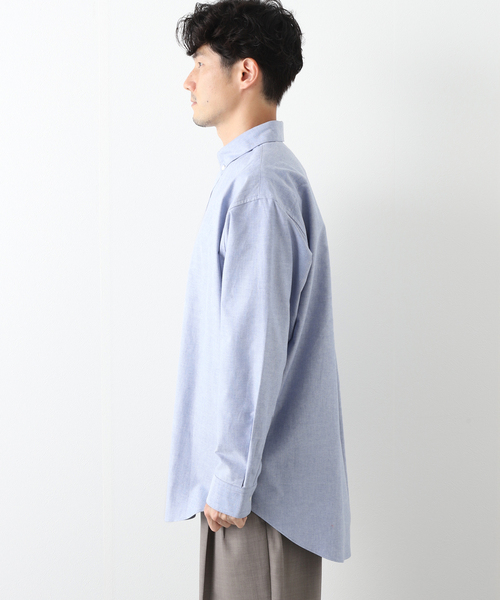 417 EDIFICE（フォーワンセブンエディフィス）の「【allery / アレリ―】 オックスフォードシャツ（シャツ/ブラウス・メンズ・ホワイト/ベージュ/ブルー・LARGE/MEDIUM/SMALL/X-LARGE）」の10枚目の写真