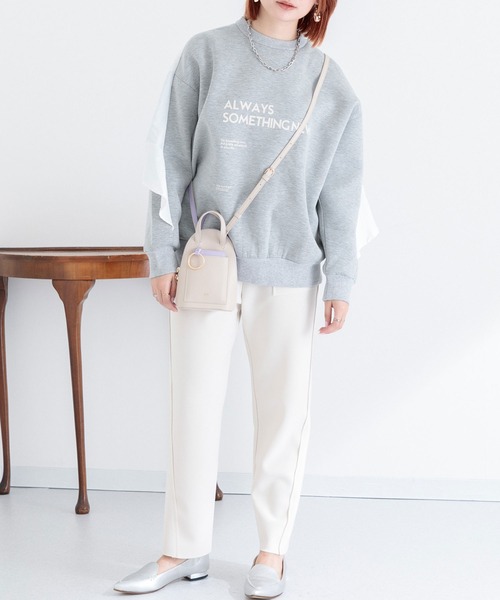 anana（アナナ）の「anana バックフレアドッキングプルオーバー（Tシャツ/カットソー・レディース・ブラック/グレー・FREE）」の17枚目の写真