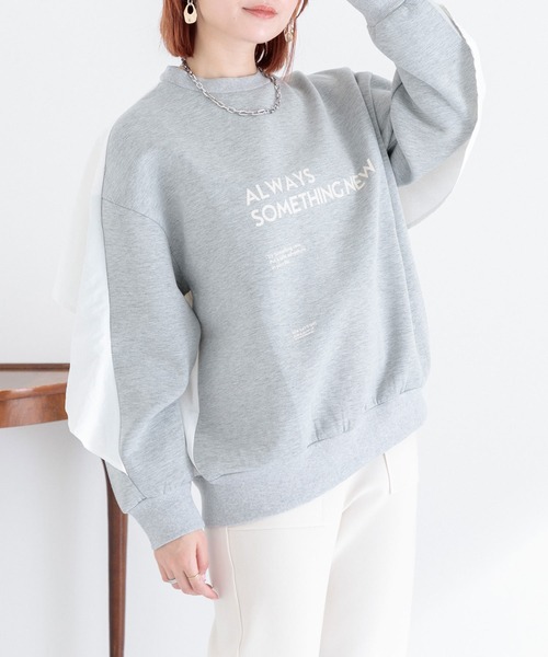 anana（アナナ）の「anana バックフレアドッキングプルオーバー（Tシャツ/カットソー・レディース・ブラック/グレー・FREE）」の8枚目の写真