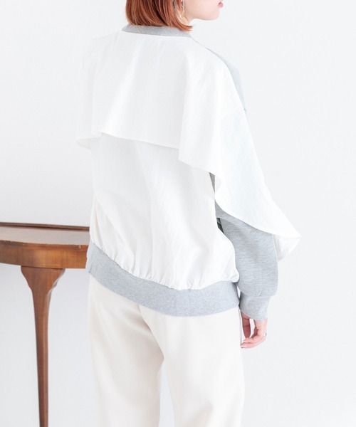 anana（アナナ）の「anana バックフレアドッキングプルオーバー（Tシャツ/カットソー・レディース・ブラック/グレー・FREE）」の14枚目の写真