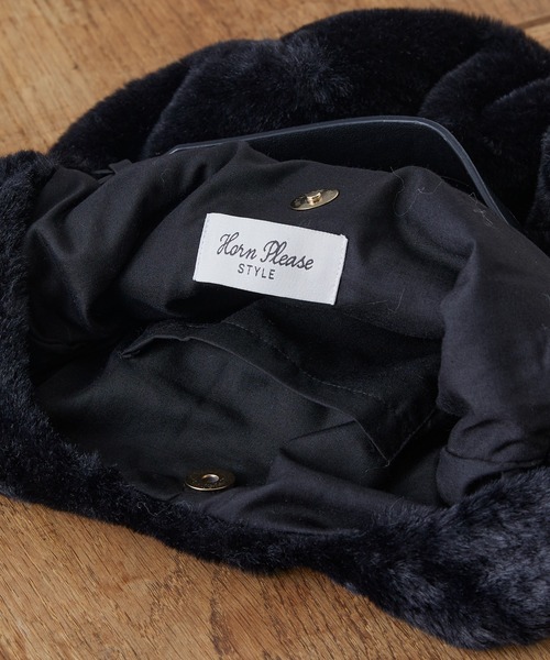 Actually（アクチュアリー）の「コットニー ファーバッグ（トートバッグ・レディース・ブラック/ベージュ/グレー・フリー）」の18枚目の写真