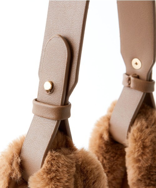 Actually（アクチュアリー）の「コットニー ファーバッグ（トートバッグ・レディース・ブラック/ベージュ/グレー・フリー）」の17枚目の写真