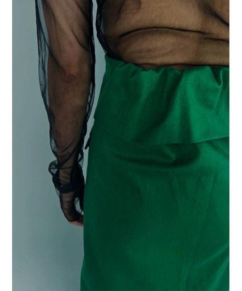 AMAIL（アマイル）の「Bulky coron trenchskirt（スカート・レディース・ベージュ/グリーン・FREE）」の4枚目の写真